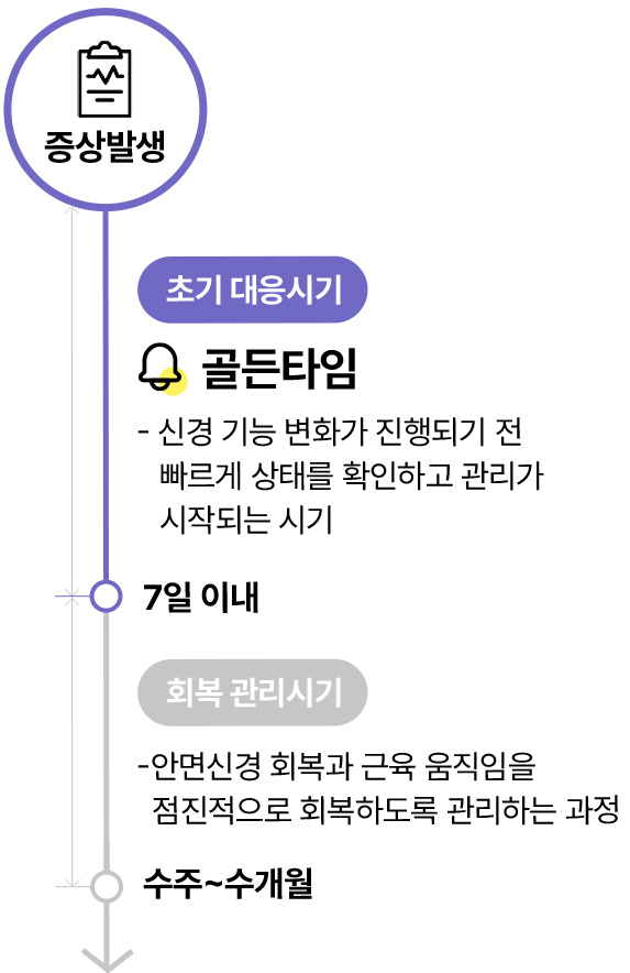안면마비 회복 타임라인